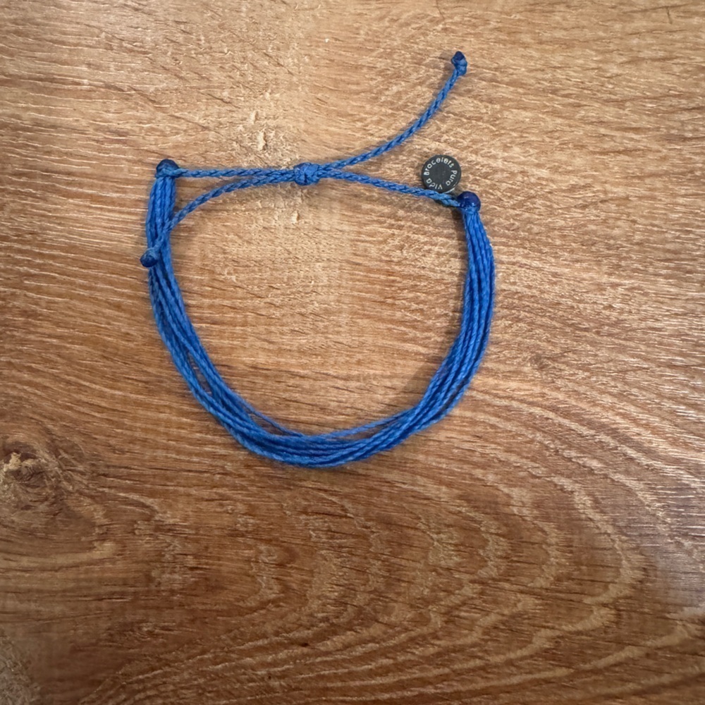 Pura Vida blue pull tie bracelet​​​​​